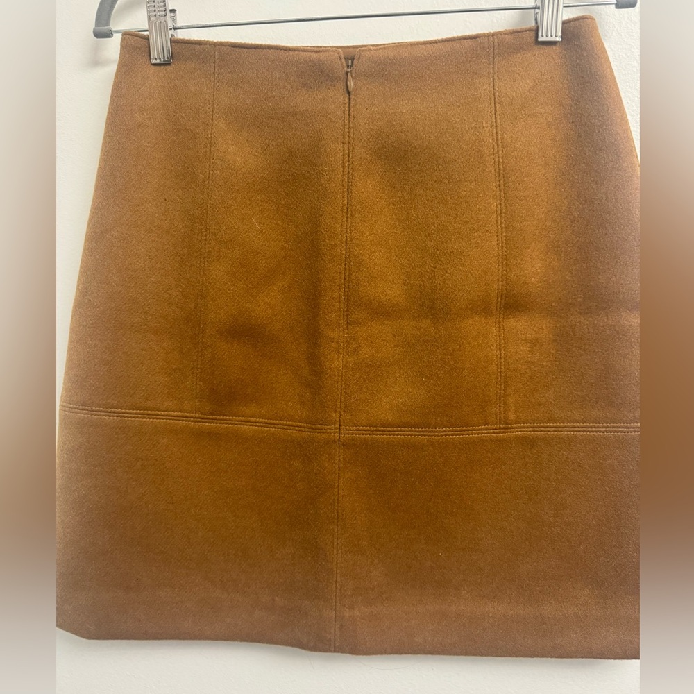 LOFT Tan/Brown Wool Blend Skirt -Size 8P - Picture 11 of 11